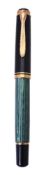 Pelikan, Souveran M400, a green and black fountain pen
