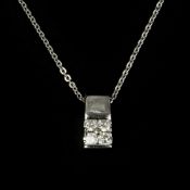 A diamond pendant