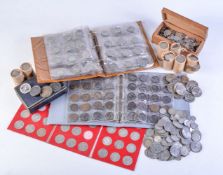A large quantity of British silver coinage
