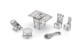 Continental silver toys: furniture