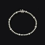 A diamond line bracelet