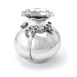 An Italian silver bulbous vase