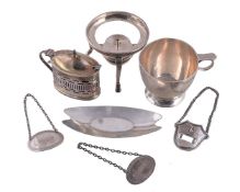 A collection of silver items