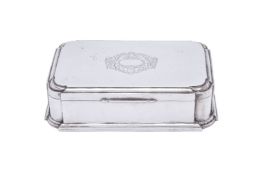 A silver jewellery box by William Comyns & Sons
