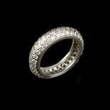 A diamond eternity ring