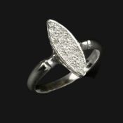 A 9 carat gold diamond ring