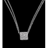 A diamond pendant