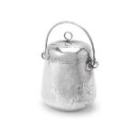 An Italian silver ice bucket and cover