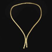 A 1960s gold coloured necklace by Luigi Tesa