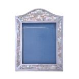 ϒ A silver and mother of pearl large photograph frame by S. J. Rose & Son