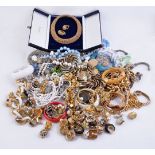 A collection of costume jewellery