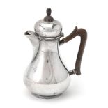 A Dutch silver baluster small Bonton coffee pot by Zilverfabriek Voorschoten NV