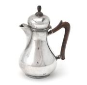 A Dutch silver baluster small Bonton coffee pot by Zilverfabriek Voorschoten NV