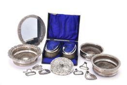 Two silver mounted mirrors in Ottoman style