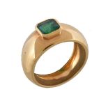 An emerald ring