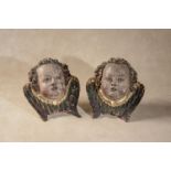 Manner of Michel Erhart, (German, circa 1440- 1520), a pair of south German or Tyrolean carved and p