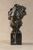 λ Alfredo Pina, (Italian 1883 - 1966), a patinated bronze bust of Ludwig van Beethoven,