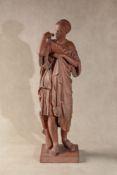A Victorian sculpted terracotta model of the Diana of Gabii,
