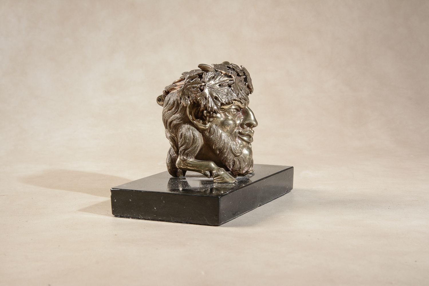 A Continental, probably French gilt bronze figural desk weight in Neoclassical taste, - Image 5 of 6