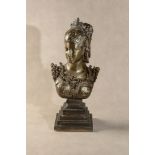 A gilt bronze bust of a maiden, circa 1900, retailed by Tiffany & Co.,