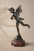 Adolphe Itasse, (French 1830 - 1893 ), a patinated bronze model of Eros Triumphant called l’Amour Va