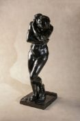 After Auguste Rodin, (French 1840 - 1917), Eve (petit modèle), a patinated bronze nude,