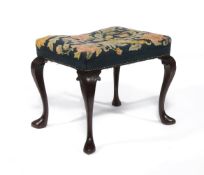 A George II mahogany stool