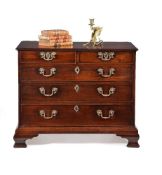 A George III mahogany chest of drawers