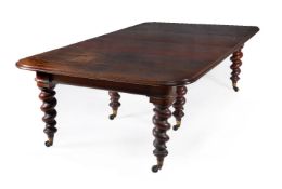 A Victorian mahogany extending dining table