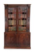 A George IV mahogany library bookcase