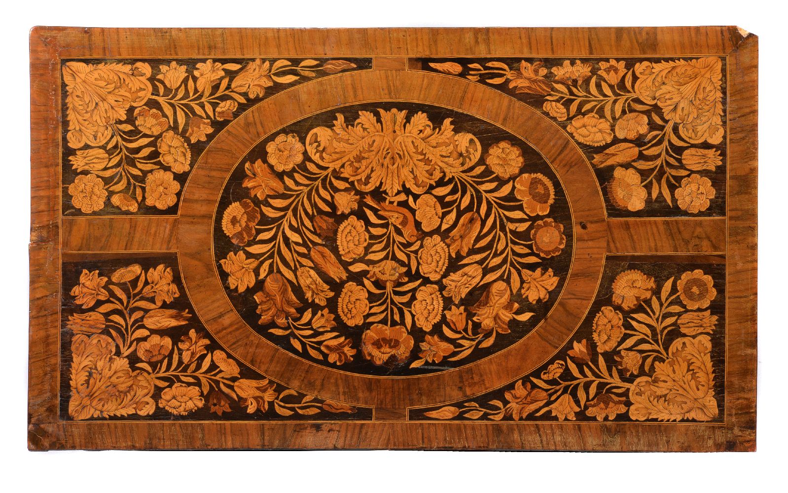 A William & Mary walnut, ebonised and marquetry decorated chest on stand, circa 1690 - Image 2 of 5