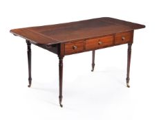 A George lll mahogany library table