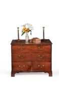 A George III mahogany chest of drawers