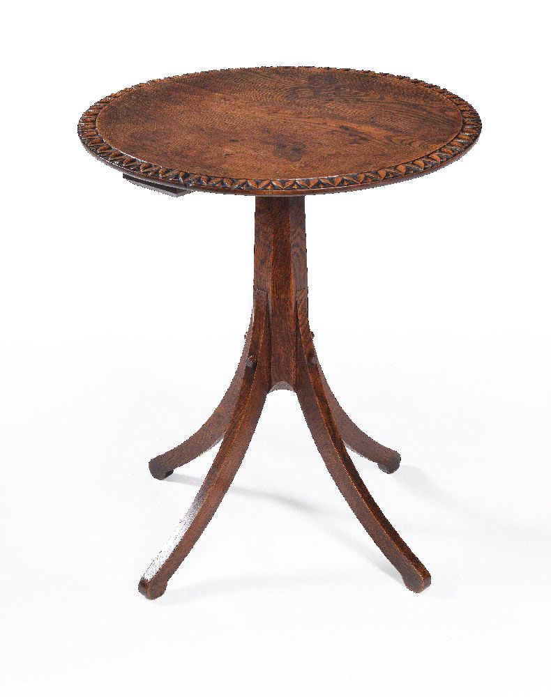An oak pedestal table, early 19th century, in the manner of George Bullock - Image 4 of 4