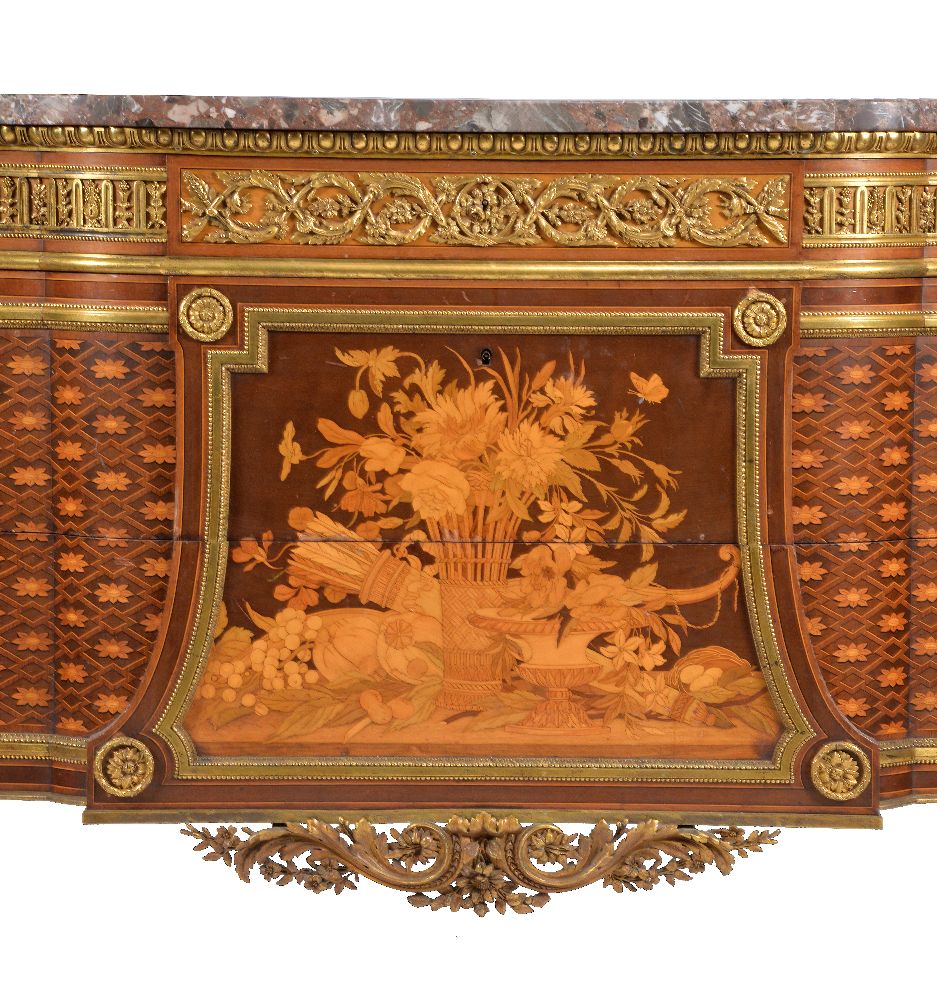 THE BROCKET HALL COMMODES A pair of ormolu mounted marquetry and parquetry commodes by HENRY DASSON - Image 8 of 24