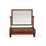 A George IV mahogany dressing table mirror