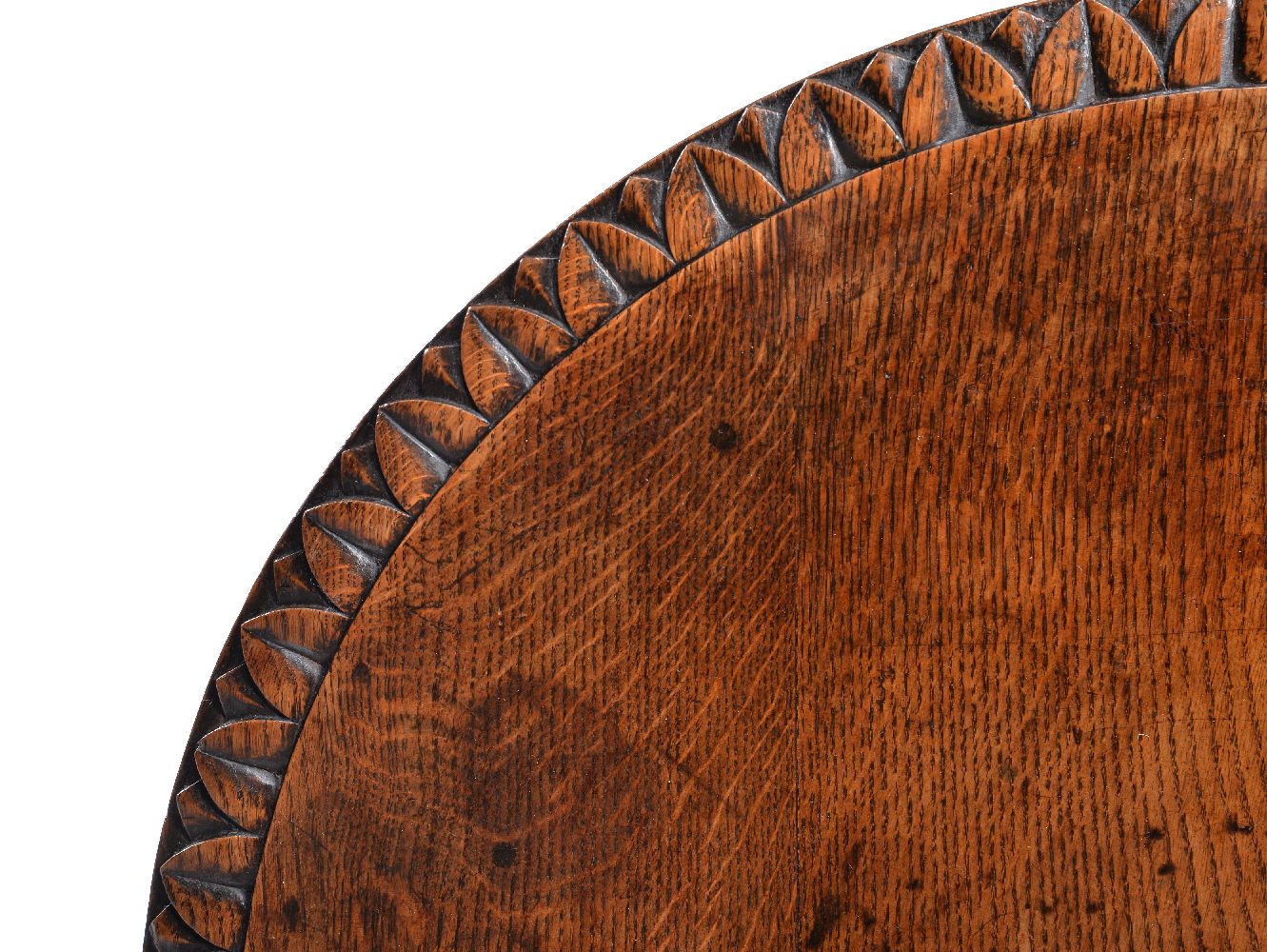 An oak pedestal table, early 19th century, in the manner of George Bullock - Image 3 of 4