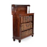 ϒ A George IV rosewood open bookcase