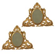 A pair of giltwood mirrors