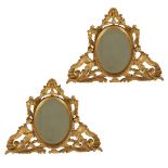 A pair of giltwood mirrors