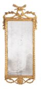 A Continental carved giltwood wall mirror, late 18th/ early 19th century