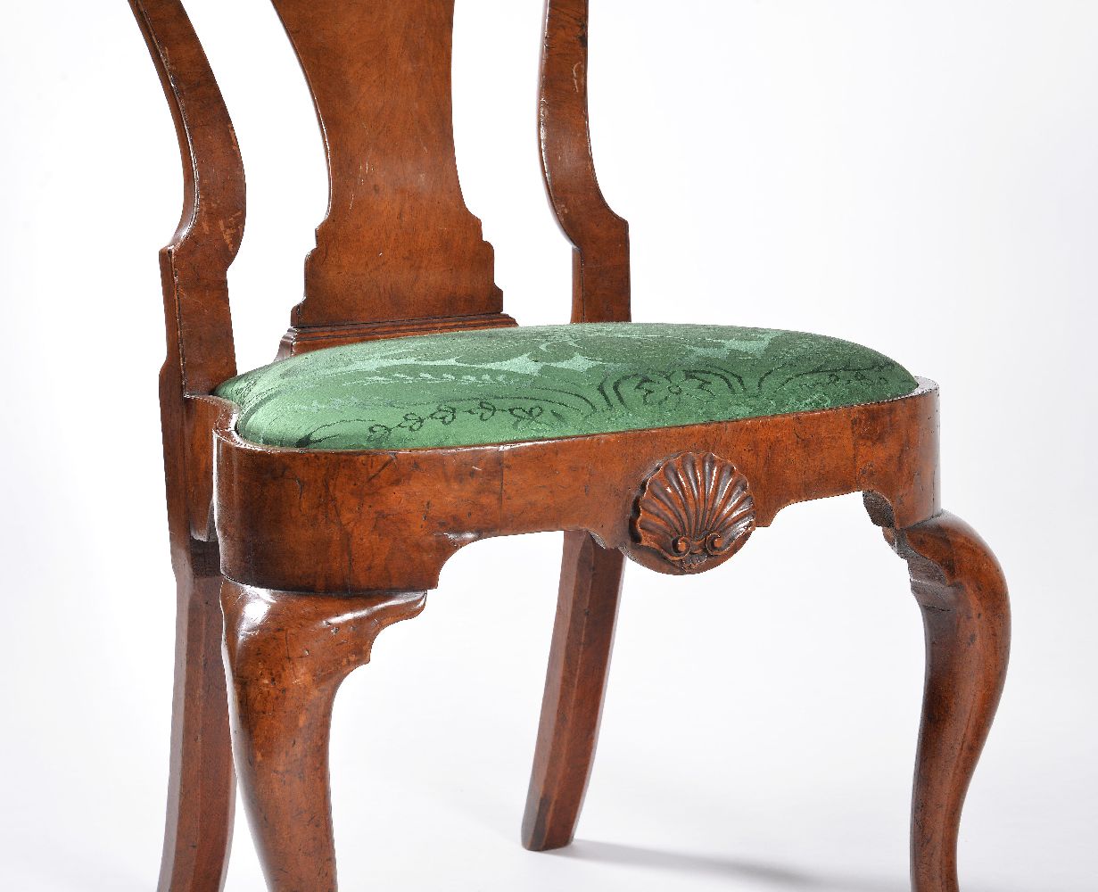 A pair of George II walnut chairs - Image 3 of 3