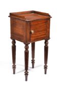 A Regency mahogany bedside cabinet