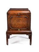 A George III mahogany wine cooler