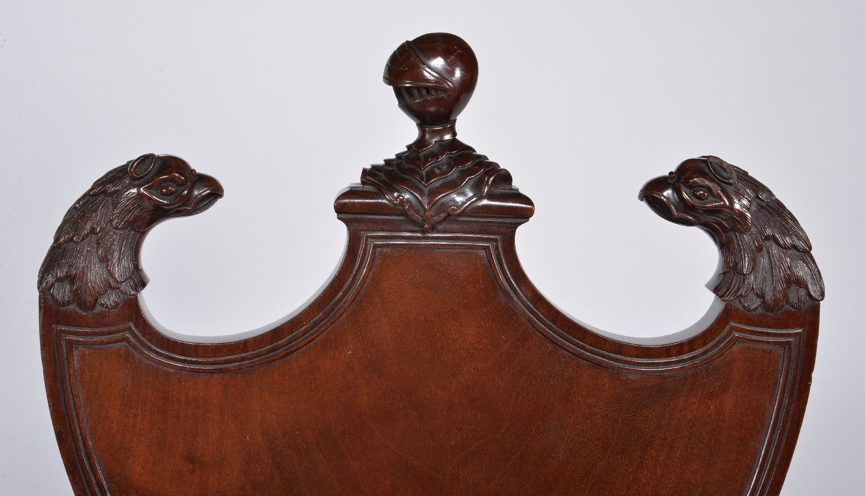 A pair of Regency mahogany hall chairs - Image 3 of 5