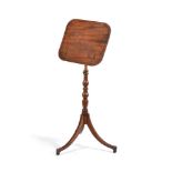 A Regency mahogany adjustable music stand