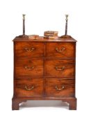 A George III mahogany chest of drawers