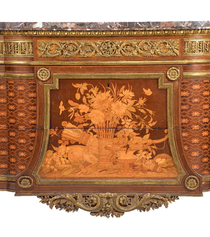 THE BROCKET HALL COMMODES A pair of ormolu mounted marquetry and parquetry commodes by HENRY DASSON - Image 9 of 24