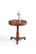 ϒ A Regency rosewood drum table