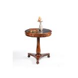 ϒ A Regency rosewood drum table